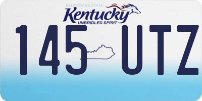 KY license plate 145UTZ