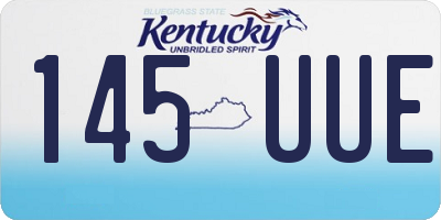 KY license plate 145UUE