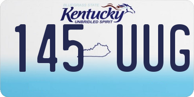 KY license plate 145UUG