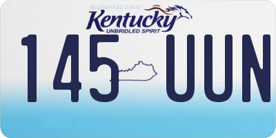 KY license plate 145UUN