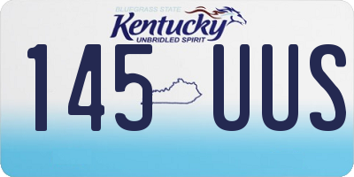 KY license plate 145UUS