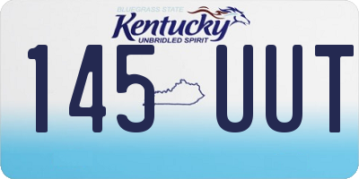 KY license plate 145UUT