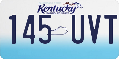 KY license plate 145UVT