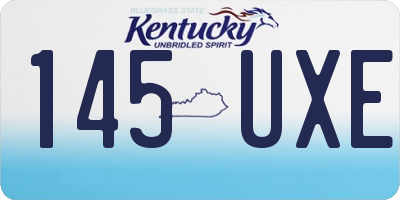 KY license plate 145UXE
