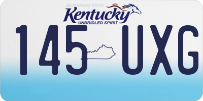 KY license plate 145UXG