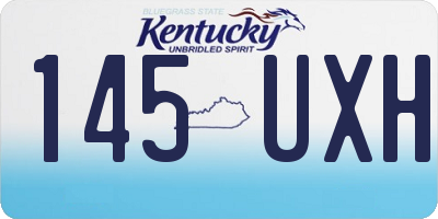 KY license plate 145UXH