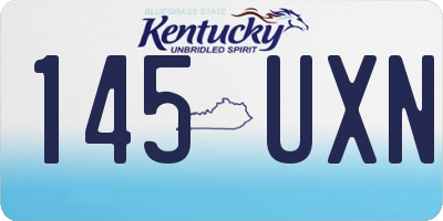 KY license plate 145UXN