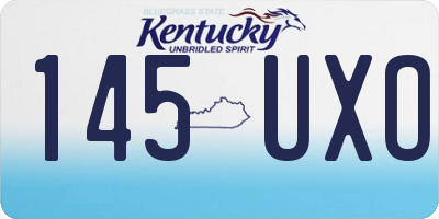 KY license plate 145UXO