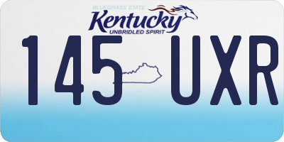 KY license plate 145UXR