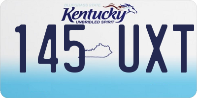KY license plate 145UXT