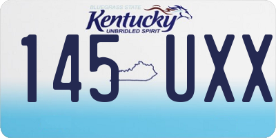 KY license plate 145UXX
