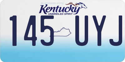KY license plate 145UYJ