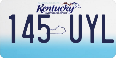 KY license plate 145UYL