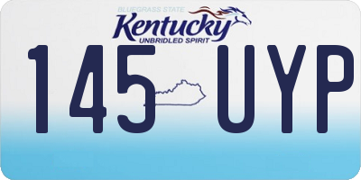 KY license plate 145UYP