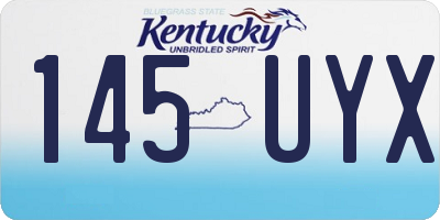 KY license plate 145UYX