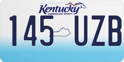 KY license plate 145UZB