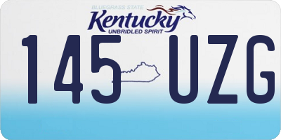KY license plate 145UZG