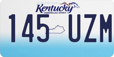 KY license plate 145UZM