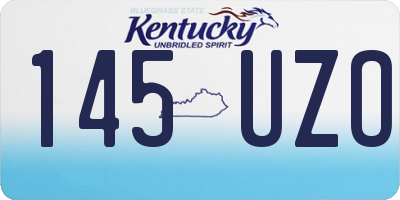 KY license plate 145UZO