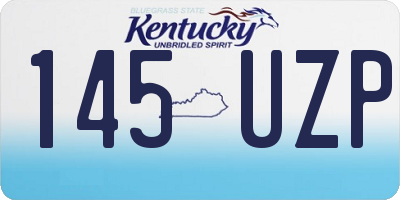KY license plate 145UZP