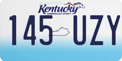 KY license plate 145UZY