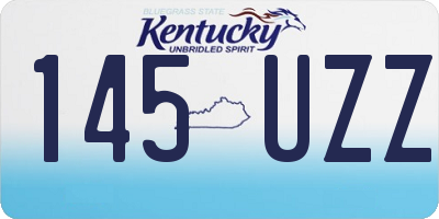 KY license plate 145UZZ