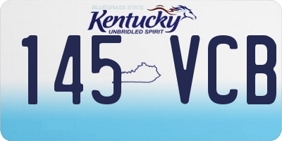 KY license plate 145VCB