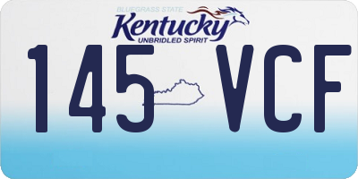 KY license plate 145VCF