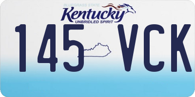 KY license plate 145VCK