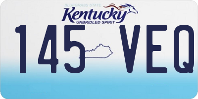 KY license plate 145VEQ
