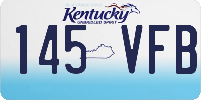 KY license plate 145VFB