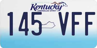KY license plate 145VFF