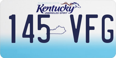 KY license plate 145VFG