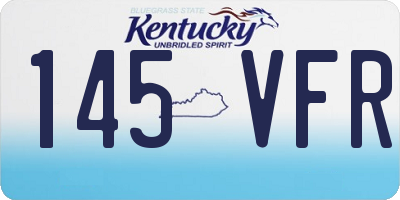 KY license plate 145VFR
