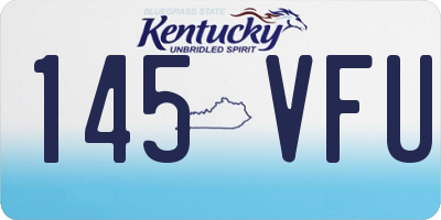 KY license plate 145VFU