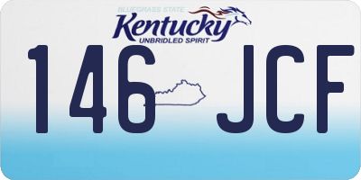 KY license plate 146JCF