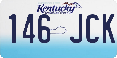 KY license plate 146JCK