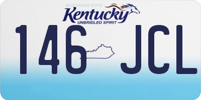 KY license plate 146JCL