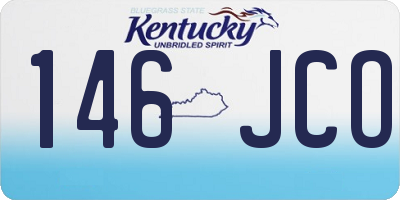 KY license plate 146JCO