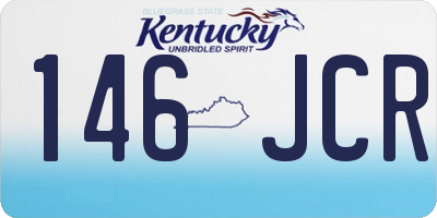 KY license plate 146JCR