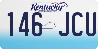 KY license plate 146JCU