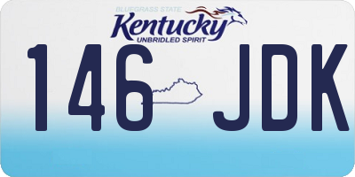 KY license plate 146JDK