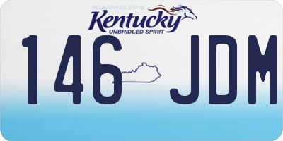 KY license plate 146JDM
