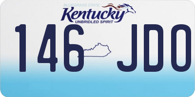 KY license plate 146JDO
