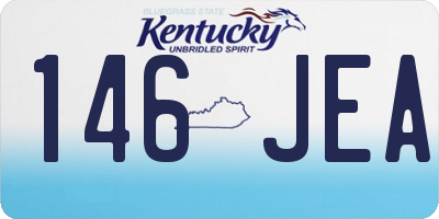 KY license plate 146JEA