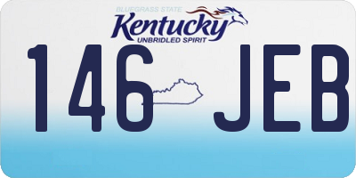 KY license plate 146JEB