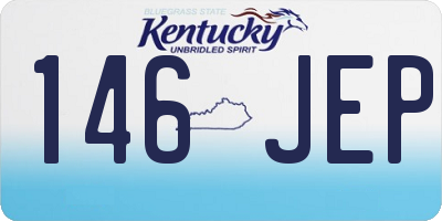 KY license plate 146JEP