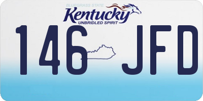 KY license plate 146JFD
