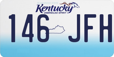 KY license plate 146JFH