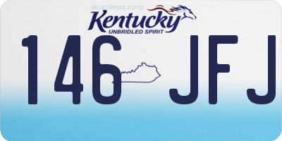 KY license plate 146JFJ